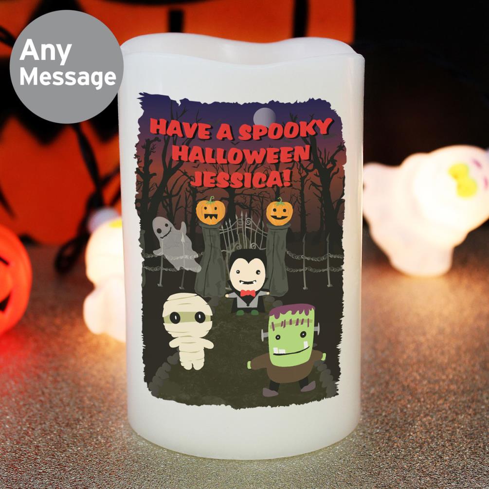 Personalised Halloween LED Candle Extra Image 1